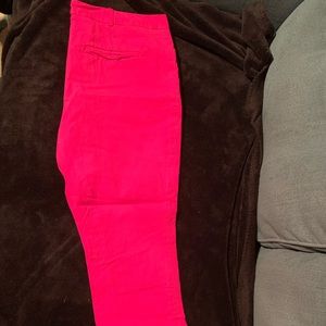 Hot pink slack pants